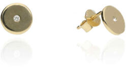 Gold earrings for ladies AU85889 - 14 karátos arany Pont stekkeres beszúrós fülbevaló (AU85889)