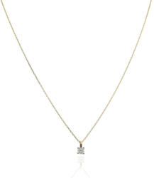 Gold necklaces AU86061 - 14 karátos arany nyaklánc beépített solitaire medállal Hossz: 42 cm (AU86061)