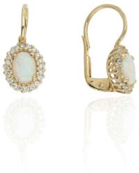 Gold earrings for ladies AU85865 - 14 karátos arany női lógós fülbevaló (AU85865)