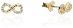 Gold earrings for ladies AU85879 - 14 karátos arany Infinity stekkeres beszúrós fülbevaló (AU85879)
