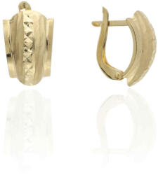 Gold earrings for ladies AU86097 - 14 karátos arany női fülbevaló Francia patentzárral (AU86097)
