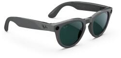 Meta RAY-BAN Meta Headliner (Standard) Smart Glasses (Gen 2) - Shiny Asteroid Grey, Clear to Emerald (0RW40136702CE50)