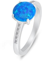 Brilio Silver Bájos ezüst gyűrű opállal és cirkónium kövekkel RI107WB 54 mm