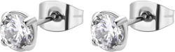 Brosway Fényes acél fülbevaló cirkónium kővel Desideri BEIE005