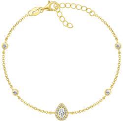 Brilio Silver Bájos ezüst karkötő cirkónium kövekkel BRC125Y