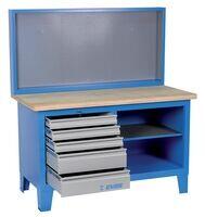  946AC Stół warsztatowy z panelem, DIM 1500 x 750 x 1665