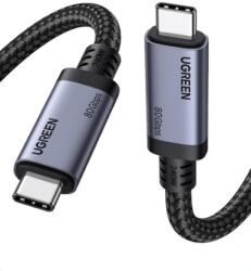 UGREEN Cablu de date Ugreen L706, USB-C male - USB-C male, 1 m, Black (65383)