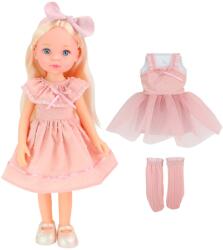 Sunman Papusa cu tinuta de schimb, Little Milly, Roz, 33 cm Papusa