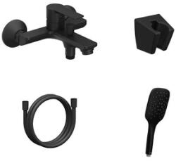 RAVAK Kád csaptelep Ravak Solar zuhanyszettel együtt 150 mm fekete X07S106 (X07S106)