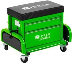 Zipper ZI-MHKS3 Görgős Fiókos Szerelőülés - Fekete/Zöld (ZI-MHKS3)