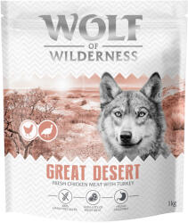 Wolf of Wilderness 1kg Adult Turkey Great Desert Wolf of Wilderness száraz kutyatáp
