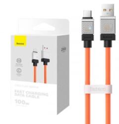 Baseus CoolPlay USB-A - USB-C töltőkábel 100W 2m narancssárga (CAKW000707) (CAKW000707)