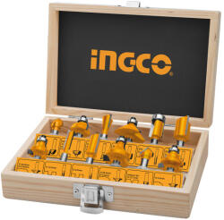INGCO Felsőmaró Készlet 12 Részes 6 mm