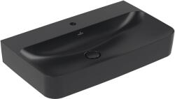 Villeroy & Boch Finion mosdótál 80x47 cm négyszögletes klasszikus-beépíthető fekete matt 41688CR7 (41688CR7)
