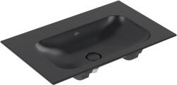 Villeroy & Boch Finion mosdótál 80x50 cm négyszögletes beépíthető fekete matt 416483R7 (416483R7)
