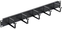 Legrand vízszintes rendezők - 1U, 19", gyűrűs, acél, csavaros rögzítés, vízszintes irányú (EHPM1UM)
