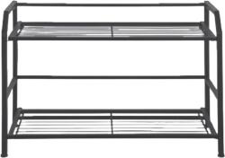 Artex Evolution L2 67x30x44cm 2 polcos fekete fém álló polc