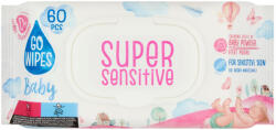Go Wipes super sensitive Baby nedves törlőkendő, flip top (60 db)