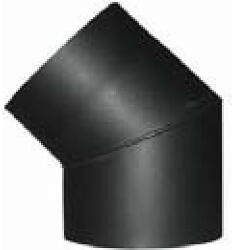 V. A. P. K Füstcső könyök, V. A. P. K. HS 045/130/1, 5, fekete, 130 mm / 45°, lemezvastagság: 1, 5 mm (TC221812)