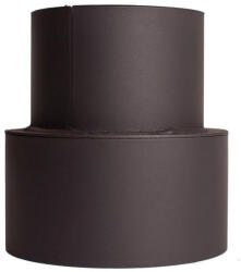 V. A. P. K Füstcső szűkítő, V. A. P. K. HS 120/160/1, 5, fekete, 120 mm - 160 mm, DC01 acéllemez, lemezvastagság: 1, 5 mm, kályha-kémény csatlakozáshoz (TC239982)