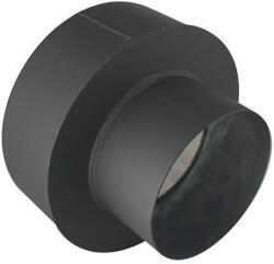 V. A. P. K Füstcső szűkítő, V. A. P. K. HS 200/130/1, 5, fekete, 200 mm - 130 mm, DC01 acéllemez, lemezvastagság: 1, 5 mm, kályha-kémény csatlakozáshoz (TC221494)