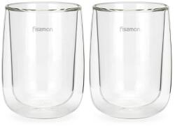 Fissman 2 db-os Fissman-Bonbon pohárkészlet, boroszilikát üveg, 8x11 cm, 350 ml, átlátszó (FI-6448-988210461)