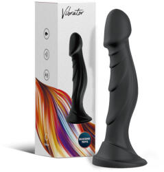  Optimus Black akkumulátoros vibrátor tapadótalppal (fekete) - ovszer-vasarlas