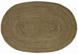 vidaXL Szőnyeg Természetes és fekete 152 x 245 cm Juta (42010769)