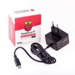 Raspberry Pi Raspberry Pi® Dugasztápegység, fix feszültségű Alkalmas: Raspberry Pi® Kimeneti áram (max. ) 3000 mA 1 x USB-C® dugó (RPI4NT3AB) (RPI4NT3AB)