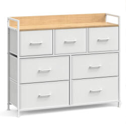  Komód fiókos tárolókkal FLEXIRO 98x85 cm, tölgy/fehér