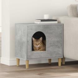vidaXL Macska Ház Beton 51 x 30 x 52 cm Faanyag (8000665)