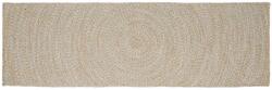 vidaXL Szőnyeg Természetes és Fehér 60 x 200 cm Juta (42010593)