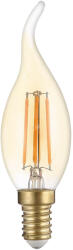 OPTONICA LED izzószálas gyertyaizzó c35t E14 aranyozott üveg fényerőszabályozható, 4W, 2700K, meleg fehér, dimmelhető, 400 lm, Optonica, 1416 (1416)