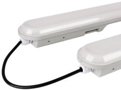 Optonica LED vízálló világítástest 55w 150cm vészvilágítás - összekapcsolható, 6000K, hideg fehér, 6050 lm, szürke/fehér, IP65, Optonica, 16711 (16711)