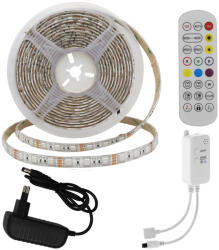 OPTONICA Vízálló LED Szalag Szett Adapter + Bluetooth Zene + Távirányító 60 LED (4330)