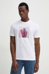 BOSS Orange pamut póló - fehér XL - answear - 15 690 Ft