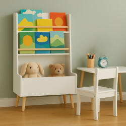 Relaxdays Gyerek polc könyveknek és játékoknak 94x68x32 cm 10051424_49