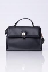 Tommy Hilfiger Eternity Mini Satchel, fekete, bőrutánzat, 25.5×17.5×7.5cm (AW0AW17176 BDS)