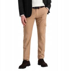 Ombre Férfi Szövet Nadrág, cargo zsebekkel, világosbarna, Size L