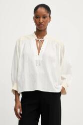 BOSS Orange blúz pamutból - bézs 40