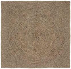 vidaXL Területszőnyegek Négyzet Szürke 120 x 120 cm Juta (42010540)