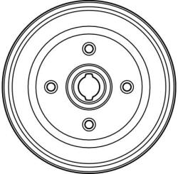 TRW Fékdobok, CHEVROLET TIGRA 1.6, 200mm átmérő