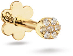 Jackie Gold fehér topáz 14K női arany fülpiercing JKP25.539 (JKP25.539)