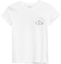 4F Gyerek póló, fehér, pamut, Size 152, nyomott mintás (4FJSS23TTSHF390 10S)