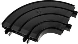 AFK AFK Műanyag mennyezeti függönysínhez - Sarokelem, sarokív (3 soros) fekete (5901554619081)