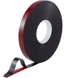 TOOLCRAFT Kétoldalas ragasztószalag, piros/fekete, 30 m x 20 mm, akril, 1 tekercs, TOOLCRAFT