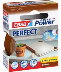 tesa Szövetbetétes ragasztószalag, barna, 19 mm x 2, 75 m, tesa® EXTRA POWER