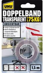 UHU Kétoldalas ragasztószalag, átlátszó, 1, 5 m