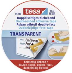 tesa Kétoldalas ragasztószalag, átlátszó, 10m x 15mm, TESA®