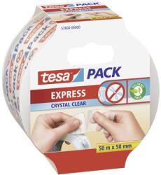 tesa Ragasztószalag Tesapack Express Crystal Clear 50 m x 50 mm, TESA 57804